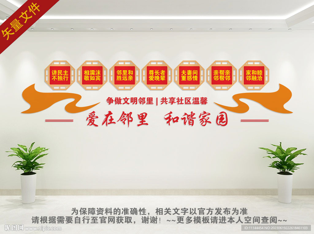 邻里文化展板
