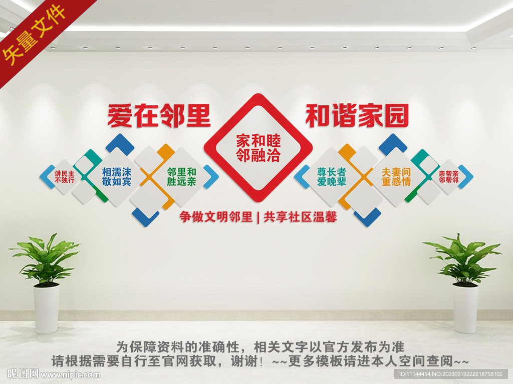 邻里文化展板