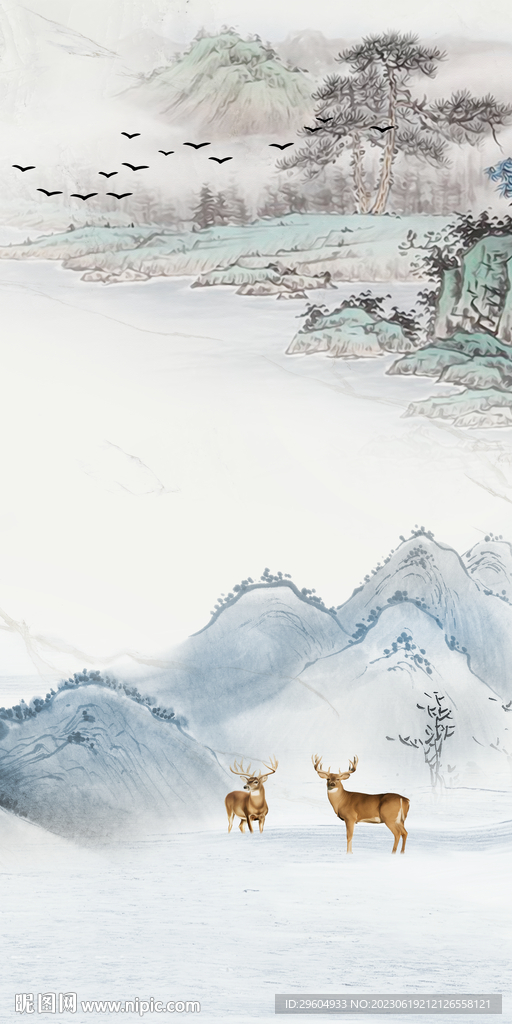 豪华 极简高端玄关 tif分层