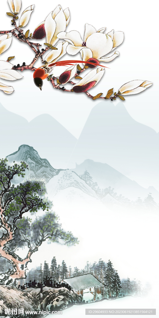 意境 人气高清玄关 tif分层