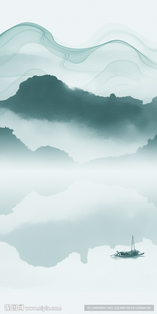 奢雅 极简中式玄关 Tif分层