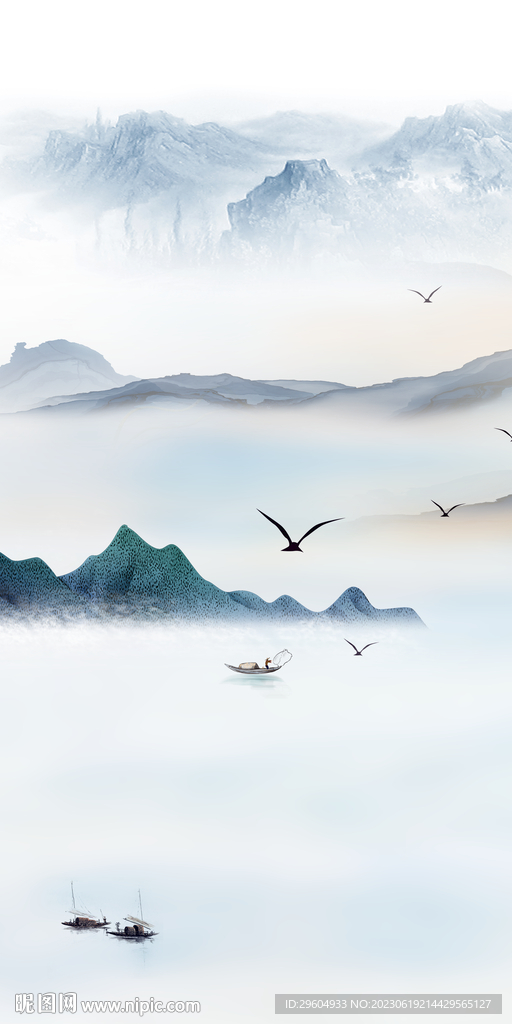 新传 极简中式玄关 Tif分层