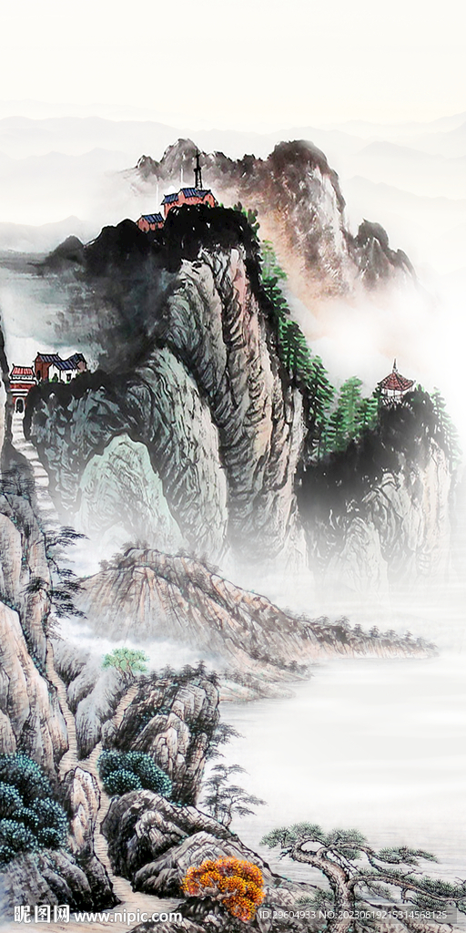 古风 最新高端玄关 Tif分层