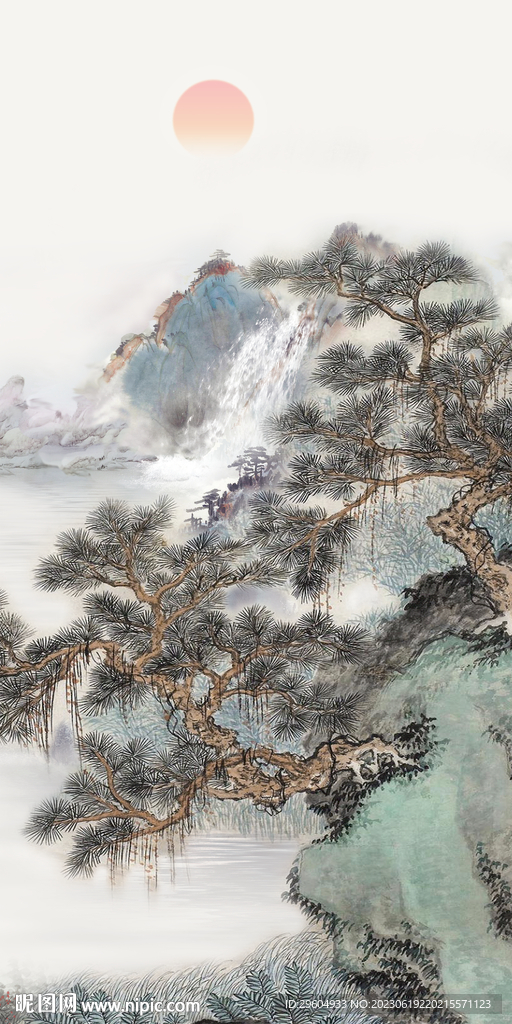 古风 极简中式玄关 Tif分层