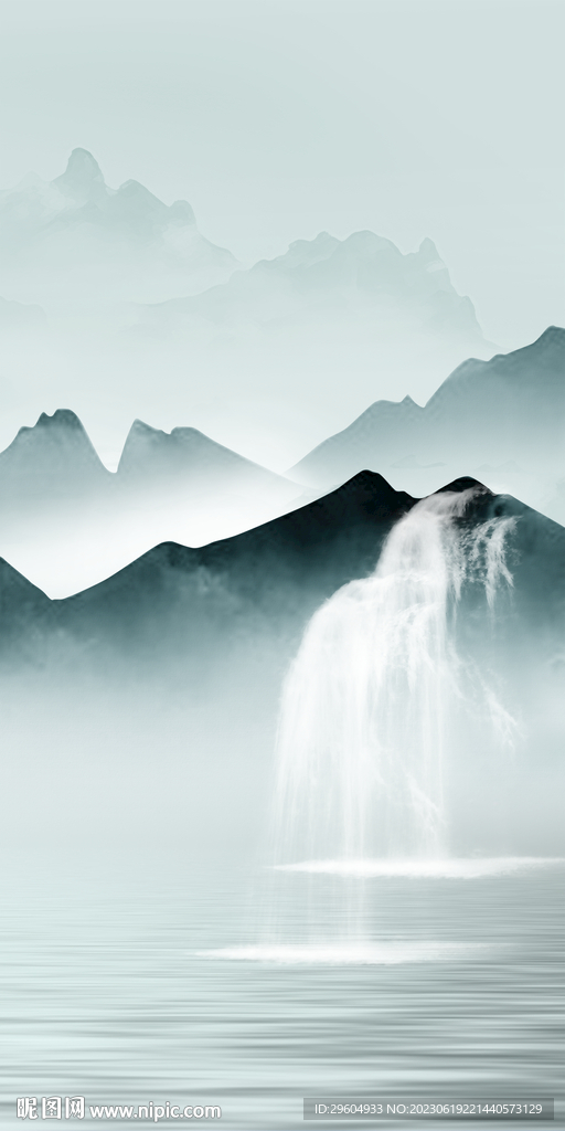 意境 清晰中式玄关 Tif分层