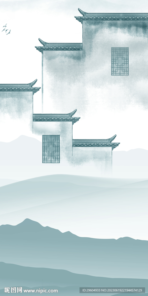 新款 中式清晰玄关 Tif分层