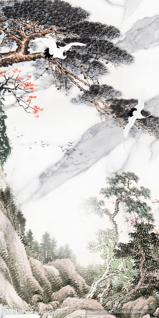 最新 中式清晰玄关 Tif分层