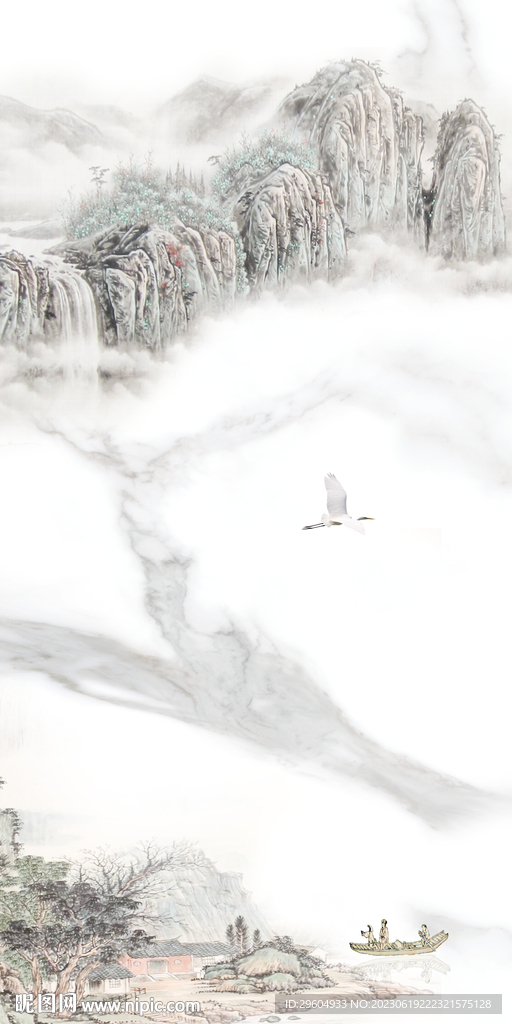 新品 中式清晰玄关 Tif分层