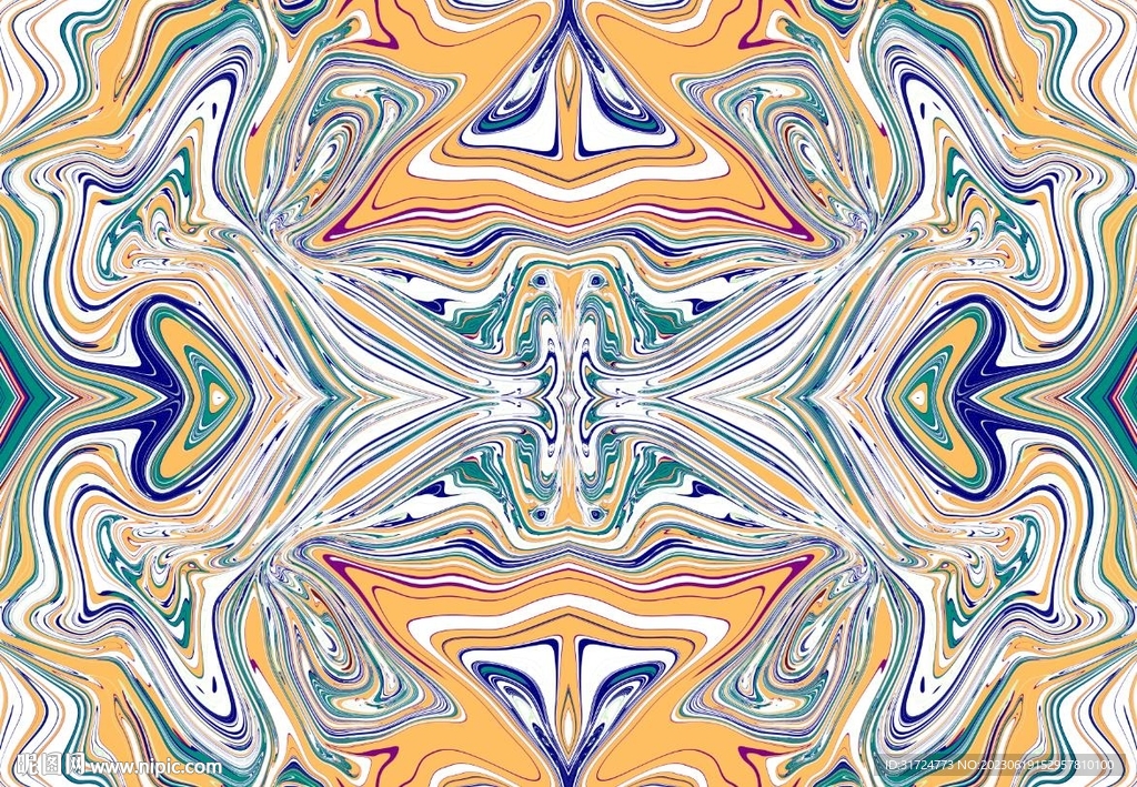 大牌花   水波纹