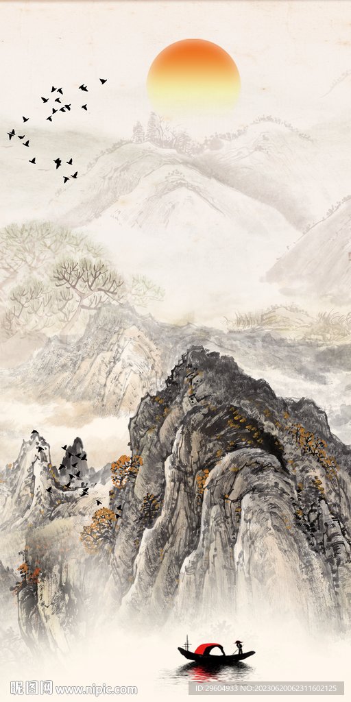 高清 中式清晰玄关 Tif分层