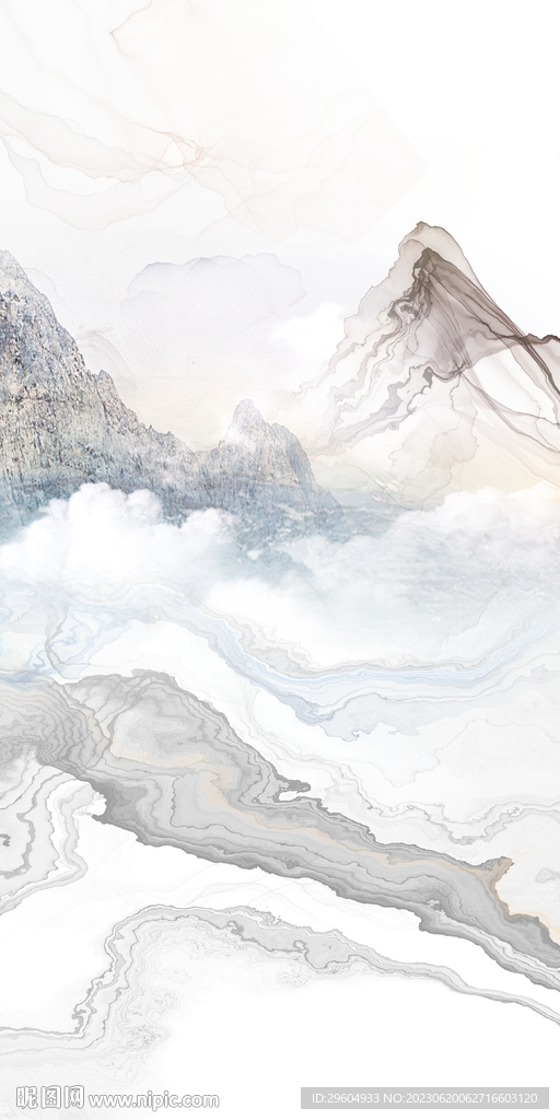 现代 中式清晰玄关 Tif分层