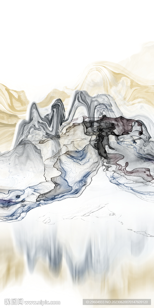 爆款 高档轻奢玄关 Tif分层