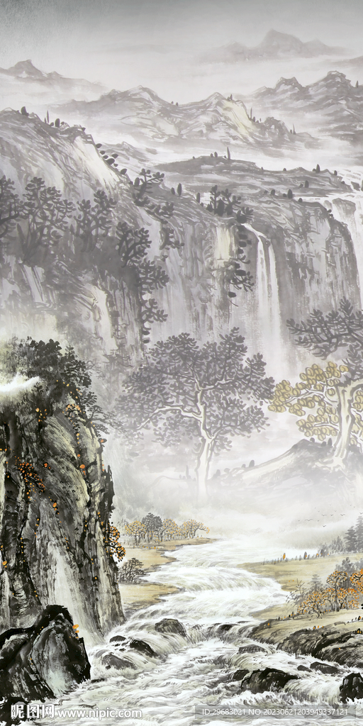 高清 高档中式玄关 TIf分层