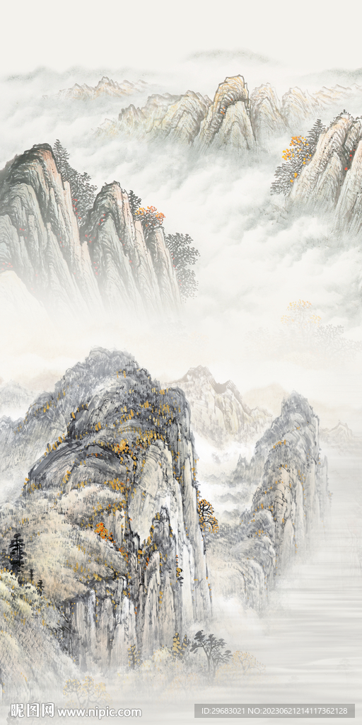 大气 高档中式玄关 TIf分层