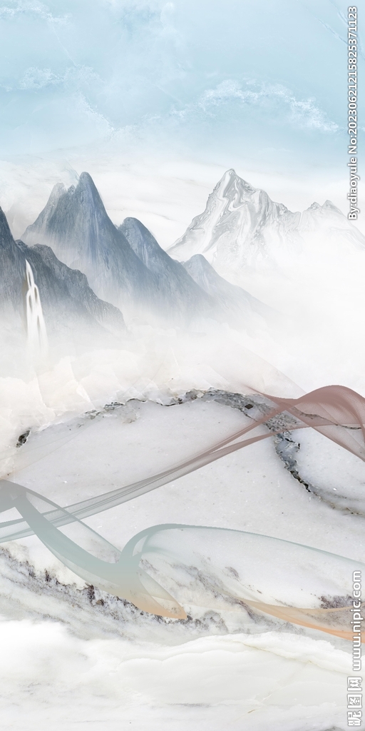 人气 现代意境玄关 tif分层