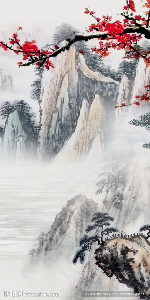 高档 中式爆款玄关 Tif分层