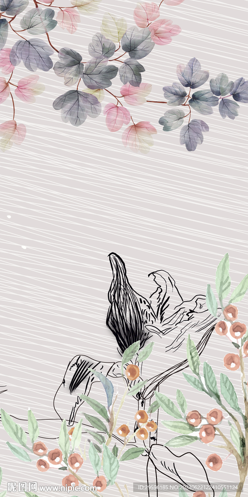 新款 高端简意玄关 TIF分层