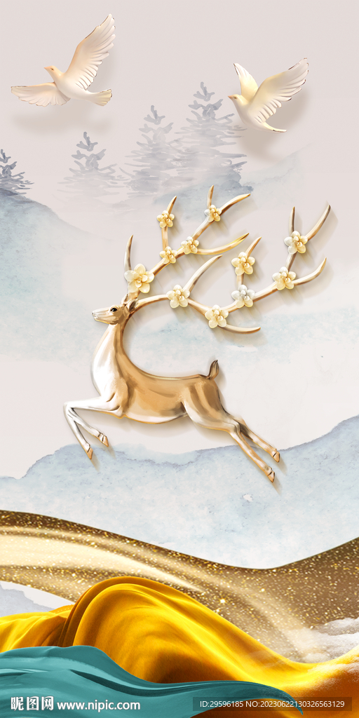 简约 欧式简奢玄关 TIF分层