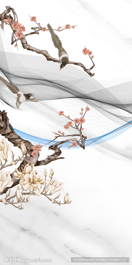 别墅 高端简约山水 tif分层