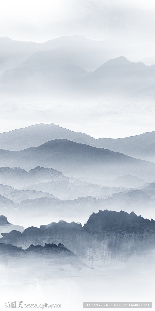 大气 高端简约山水 tif分层