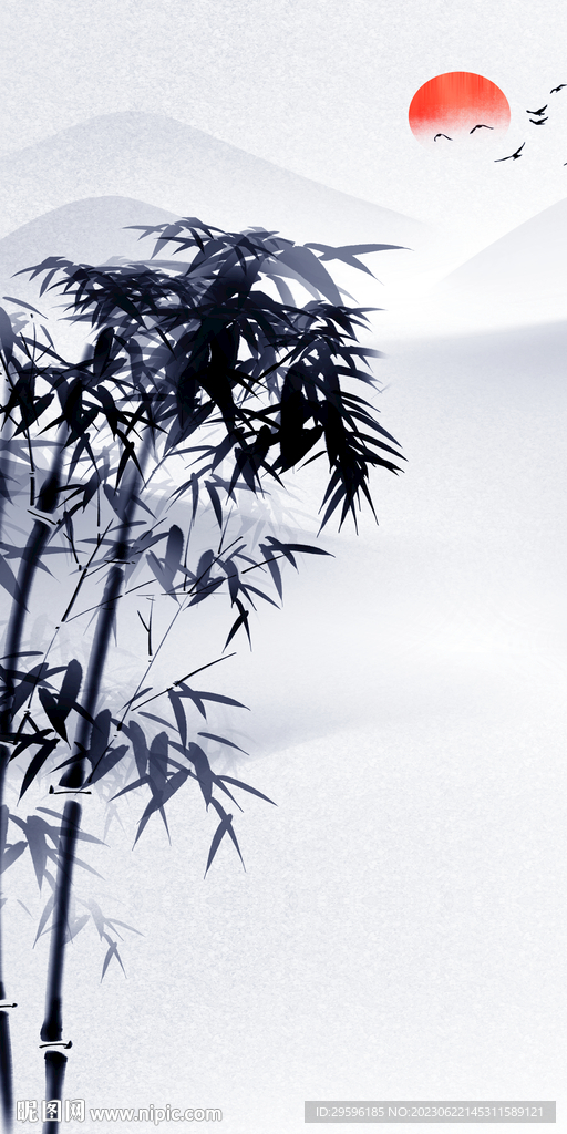 竹子 极简高档玄关 Tif分层