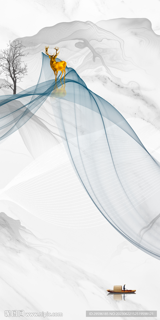 新品 高端高档玄关 Tif分层