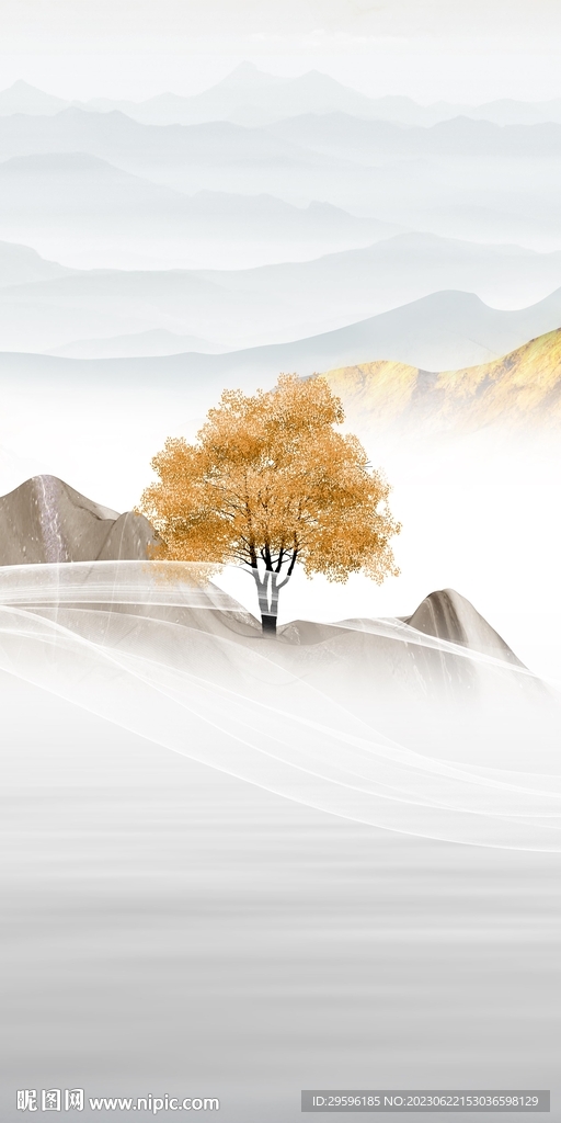 意境 大气高端玄关 Tif分层