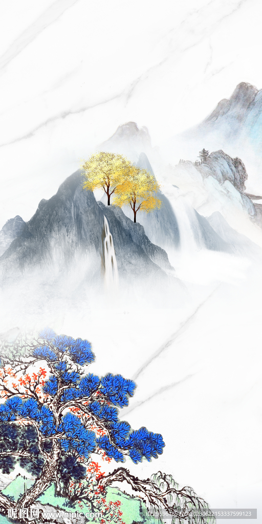 中式 高端高档玄关 Tif分层