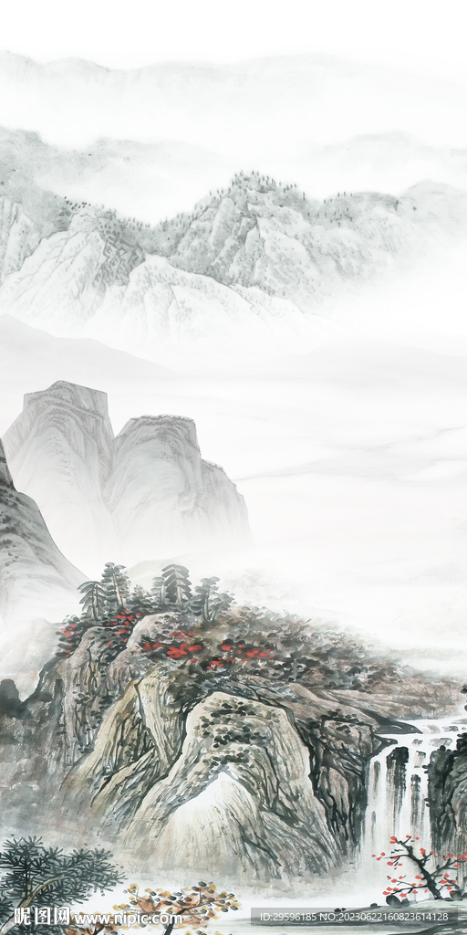 古风 人气高档玄关 tif分层