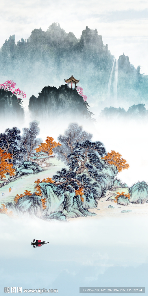 人气 奢雅简约玄关 tif分层