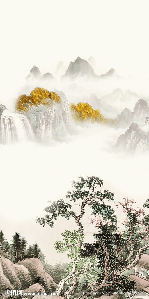 大气 奢雅简约玄关 tif分层