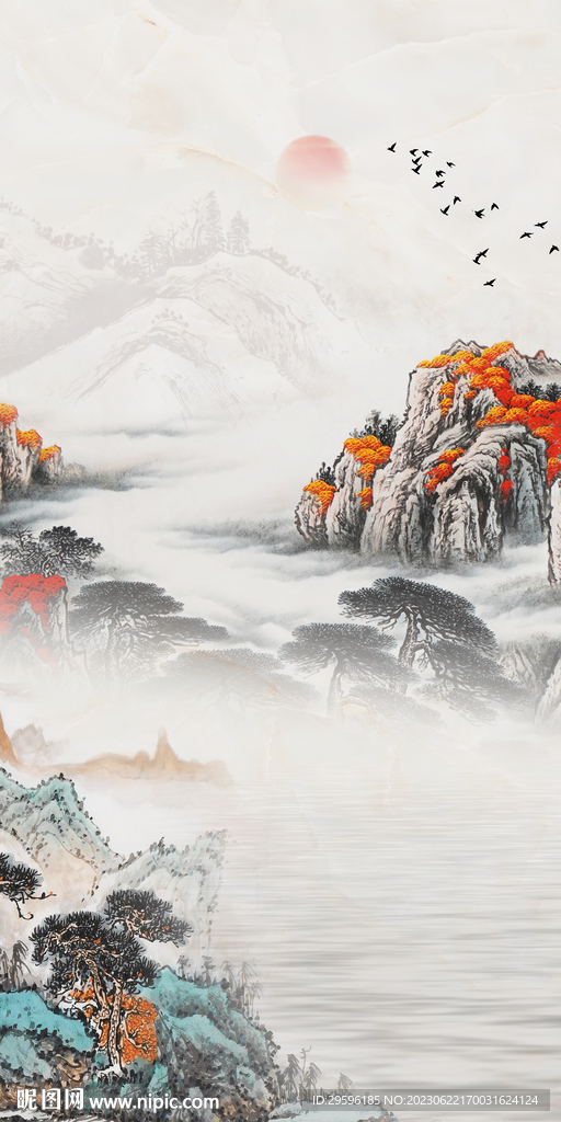 爆款 高端简约玄关 tif分层