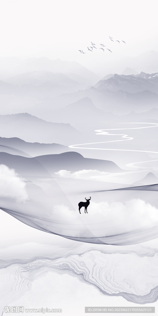 高档 高端简约玄关 tif分层