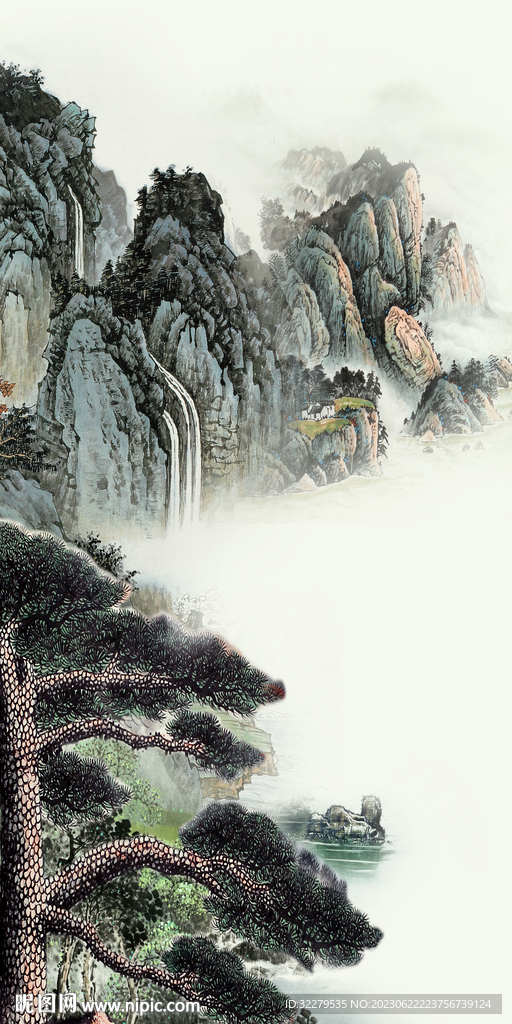 高清 新款简约玄关 TIF分层