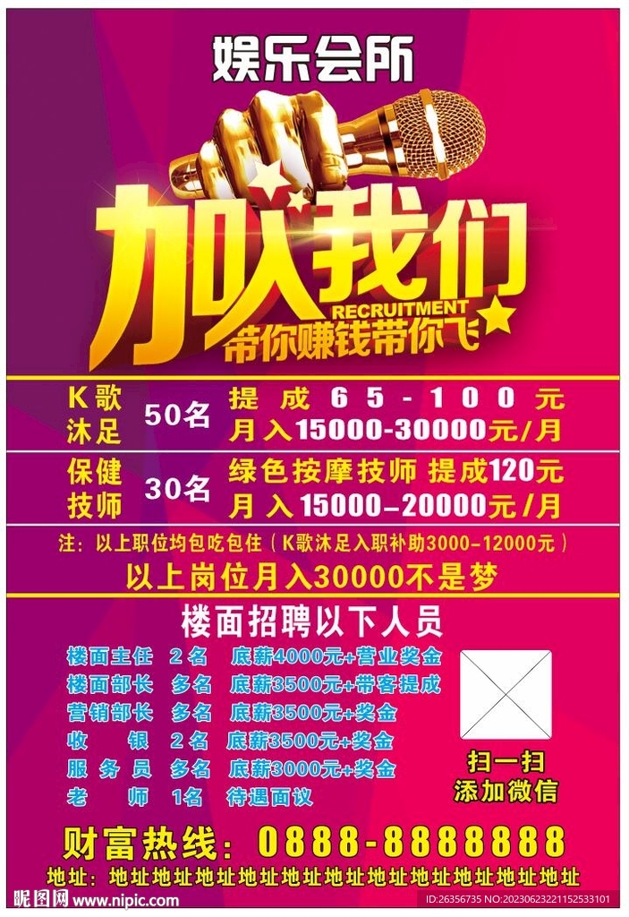 娱乐会所招聘传单 原文件