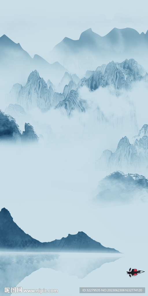 蓝色 高端最新玄关 tIF分层