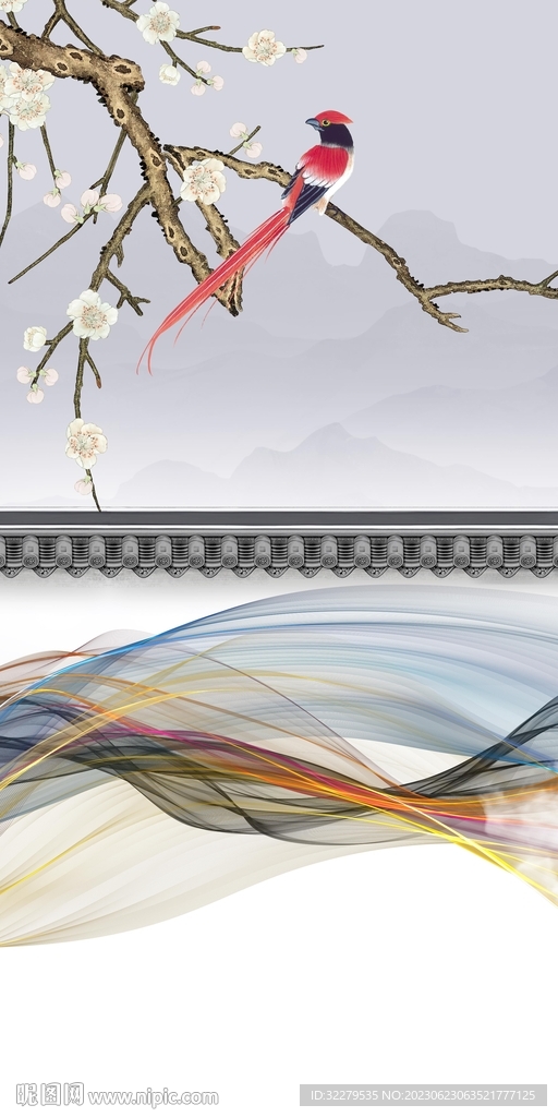 高雅 中式最新玄关 tIF分层