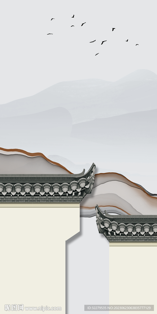 高端 中式最新玄关 tIF分层