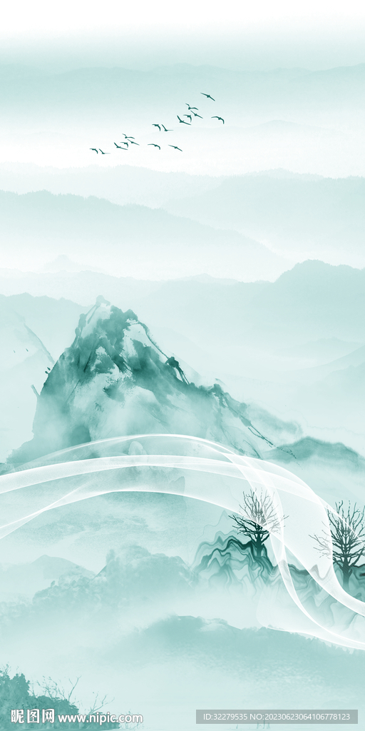 蓝色 高端最新玄关 tIF分层