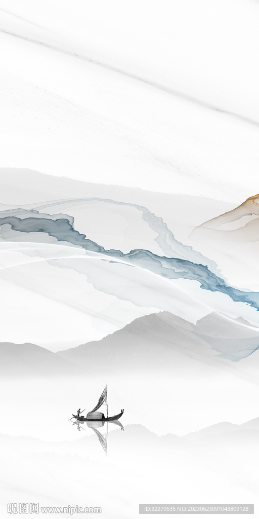 高清 中式意境玄关 TIF分层