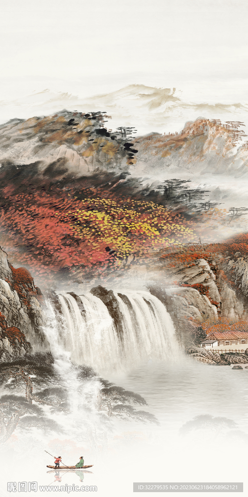 古风 简约中式玄关 tiF分层