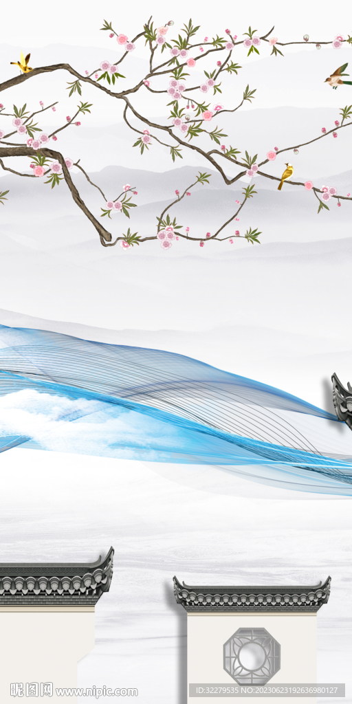 大气 中式高端玄关 tIF分层