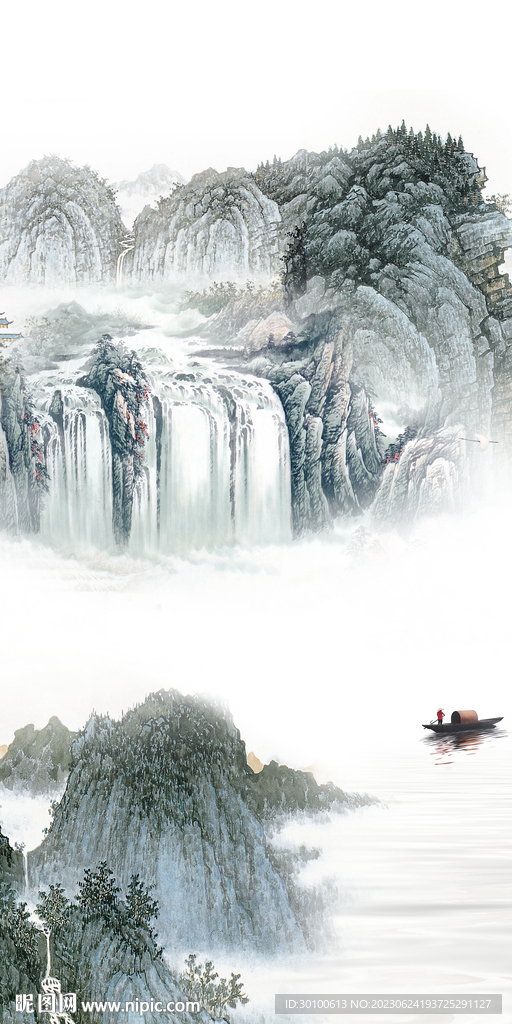 古风 大气高端玄关 tiF分层