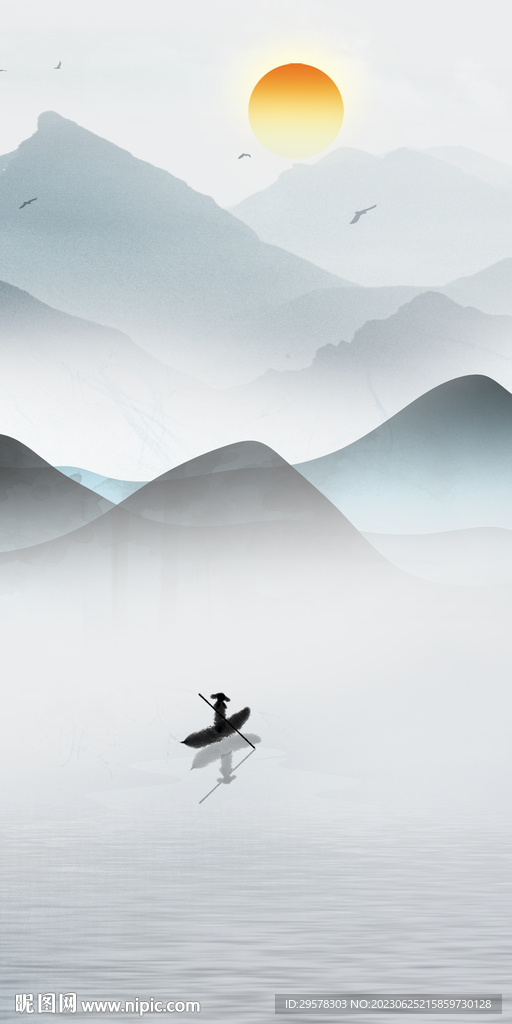 新款 意境简约玄关 tif分层