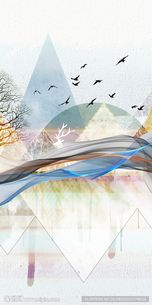 高档 高端人气玄关 tif分层