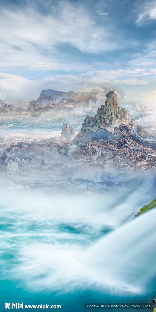 高端 中式现代玄关 Tif分层