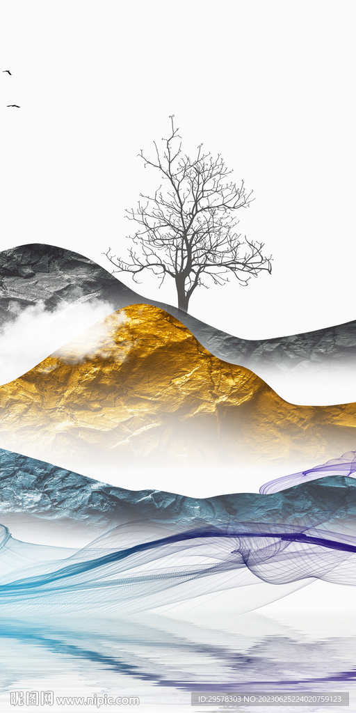 爆款 大气高清玄关 tif分层