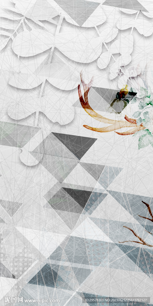 高清 欧式玄关新画 TIF分层