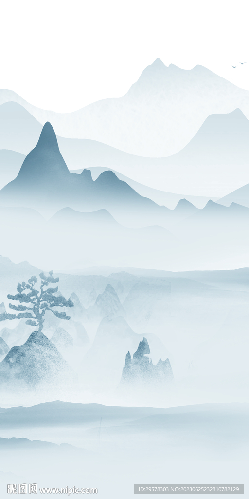 中式 极简高清玄关 Tif分层