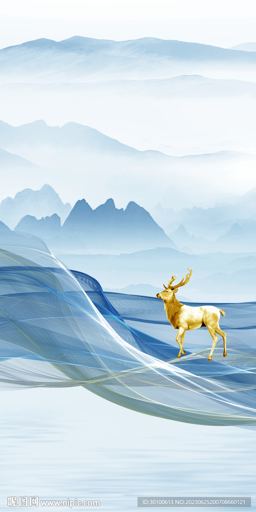 爆款 现代高端玄关 tif分层